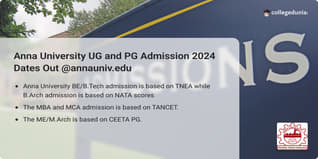 Anna University UG and PG Admission 2024 Starts on June 24 @annauniv.edu, Check Complete Admission Schedule Here